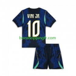 Maillot Extérieur Brésil Vinicius Junior 10 World Cup 2026 Manches Courtes Jeune Enfant(+shorts)