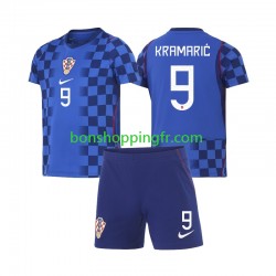 Maillot Extérieur Croatie Andrej Kramaric 9 World Cup 2026 Manches Courtes Jeune Enfant(+shorts)