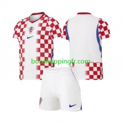Maillot Domicile Croatie World Cup 2026 Manches Courtes Jeune Enfant(+shorts)