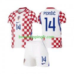 Maillot Domicile Croatie Ivan Perisic 14 World Cup 2026 Manches Courtes Jeune Enfant(+shorts)