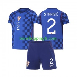 Maillot Extérieur Croatie Josip Stanisic 2 World Cup 2026 Manches Courtes Jeune Enfant(+shorts)
