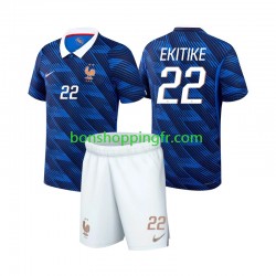 Maillot Domicile France Hugo Ekitike 22 World Cup 2026 Manches Courtes Jeune Enfant(+shorts)