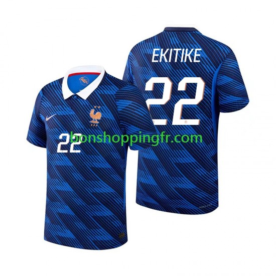 Maillot Domicile France Hugo Ekitike 22 World Cup 2026 Manches Courtes Homme
