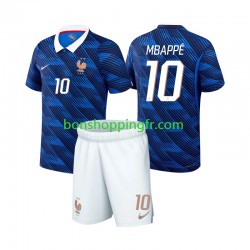 Maillot Domicile France Kylian Mbappe 10 World Cup 2026 Manches Courtes Jeune Enfant(+shorts)