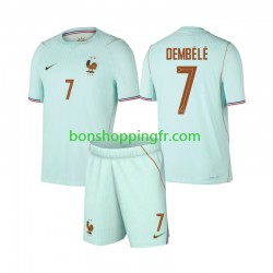 Maillot Extérieur France Ousmane Dembele 7 World Cup 2026 Manches Courtes Jeune Enfant(+shorts)