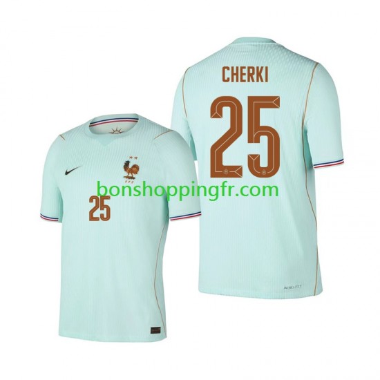 Maillot Extérieur France Rayan Cherki 25 World Cup 2026 Manches Courtes Homme