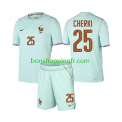 Maillot Extérieur France Rayan Cherki 25 World Cup 2026 Manches Courtes Jeune Enfant(+shorts)
