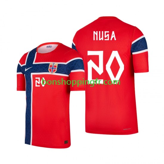 Maillot Domicile Norvège Antonio Nusa 20 World Cup 2026 Manches Courtes Homme
