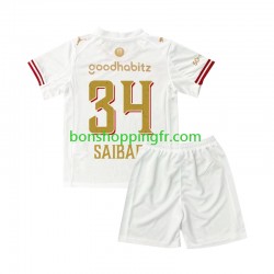 Maillot 4ème PSV Eindhoven Ismael Saibari 34 Efteling 2025-2026 Manches Courtes Jeune Enfant(+shorts)