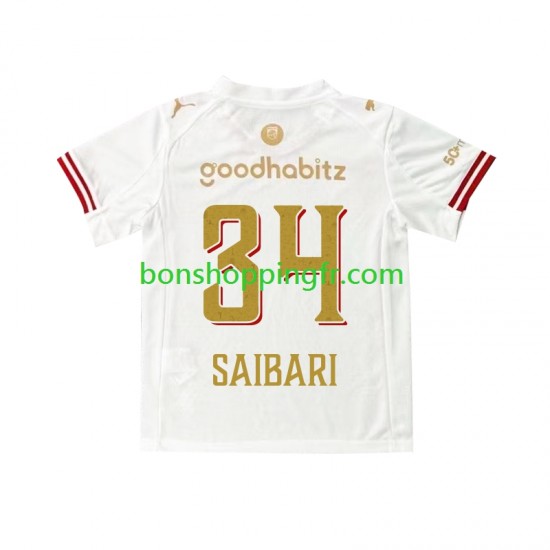 Maillot 4ème PSV Eindhoven Ismael Saibari 34 Efteling 2025-2026 Manches Courtes Homme