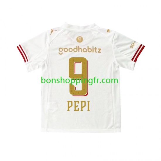 Maillot 4ème PSV Eindhoven Ricardo Pepi 9 Efteling 2025-2026 Manches Courtes Homme