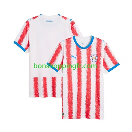 Maillot Domicile Paraguay World Cup 2026 Manches Courtes Homme