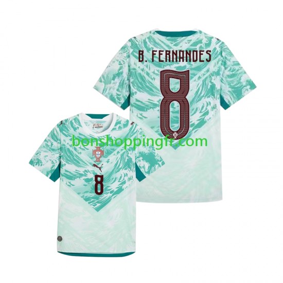 Maillot Extérieur Portugal Bruno Fernandes 8 World Cup 2026 Manches Courtes Homme