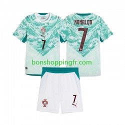 Maillot Extérieur Portugal Cristiano Ronaldo 7 2026 2027 Manches Courtes Jeune Enfant(+shorts)