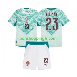Maillot Extérieur Portugal Vitinha 23 2026 2027 Manches Courtes Jeune Enfant(+shorts)