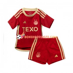 Maillot Domicile Aberdeen 2023-2024 Manches Courtes Jeune Enfant(+shorts)