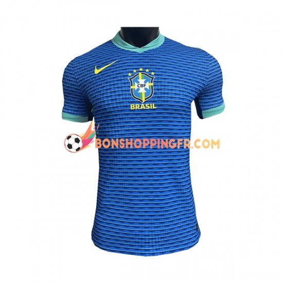 Maillot Extérieur Brésil 2023-2024 Manches Courtes Homme