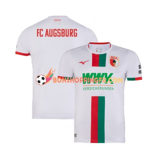Maillot Domicile FC Augsburg 2023-2024 Manches Courtes Homme Maillot Domicile FC Augsburg 2023-2024 Manches Courtes Homme