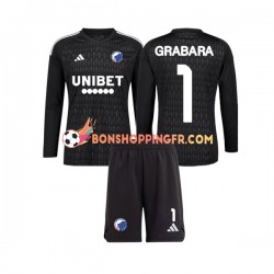 Maillot Extérieur FC Copenhague Gardien GRABARA 1 2023-2024 Manches Longues Jeune Enfant(+shorts)