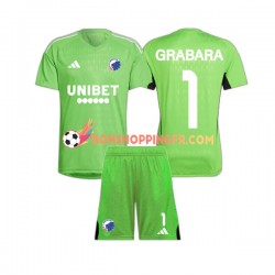 Maillot 4ème FC Copenhague Gardien GRABARA 1 2023-2024 Manches Courtes Jeune Enfant(+shorts)