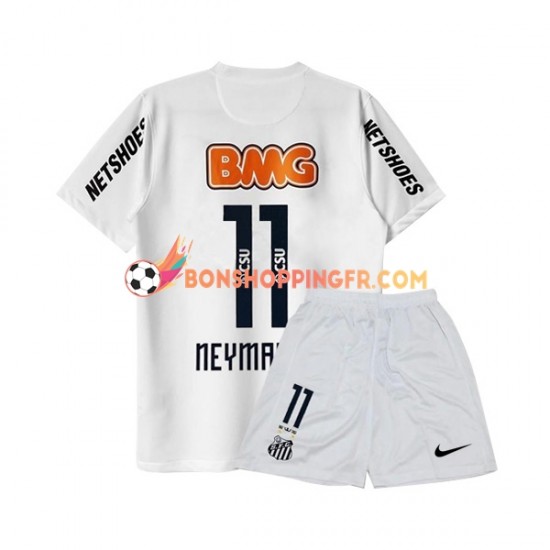 Maillot Rétro Domicile Santos FC Neymar JR 11 2011-2012 Manches Courtes Jeune Enfant(+shorts)