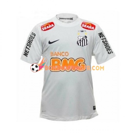 Maillot Rétro Domicile Santos FC 2011-2012 Manches Courtes Homme