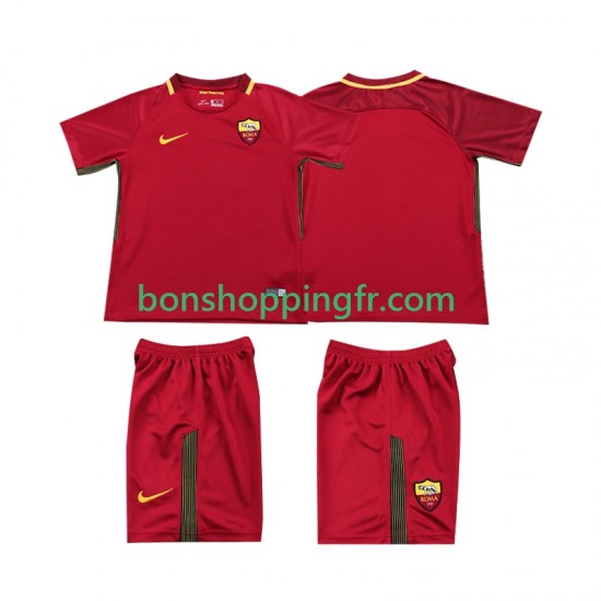 Maillot Rétro Domicile AS Rome 2017-2018 Manches Courtes Jeune Enfant(+shorts)