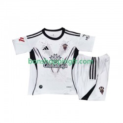 Maillot Domicile Albacete 2025-2026 Manches Courtes Jeune Enfant(+shorts)