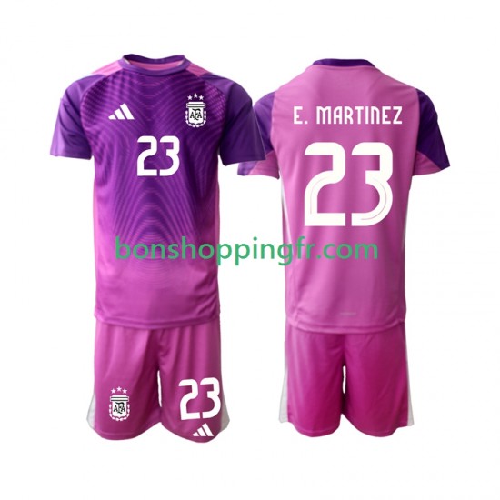 Maillot Domicile Argentine Gardien Emiliano Martinez 23 2025 Manches Courtes Jeune Enfant(+shorts)