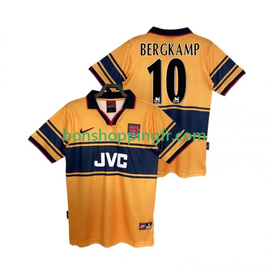 Maillot Rétro Extérieur Arsenal BERGKAMP10 1997 1999 Manches Courtes Homme