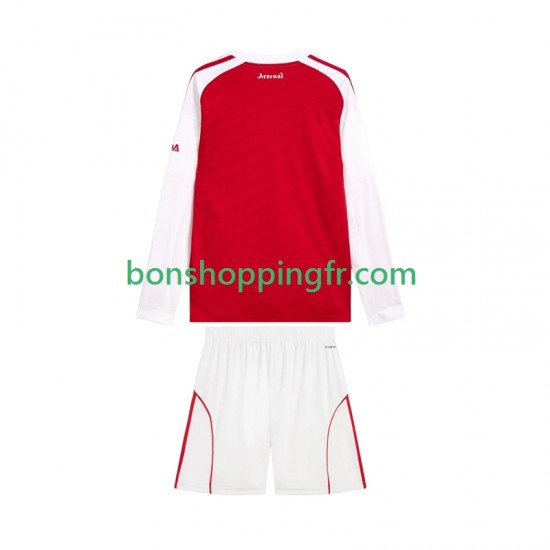 Maillot Domicile Arsenal 2025-2026 Manches Longues Jeune Enfant(+shorts)