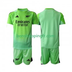 Maillot Extérieur Arsenal Gardien 2025-2026 Manches Courtes Jeune Enfant(+shorts)