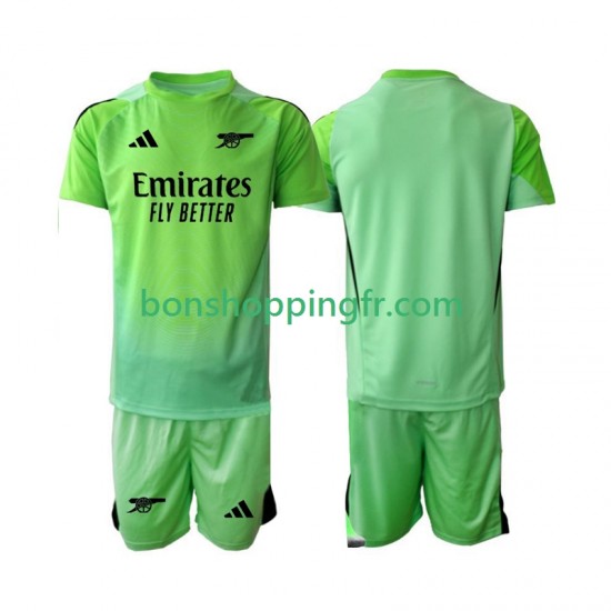 Maillot Extérieur Arsenal Gardien 2025-2026 Manches Courtes Jeune Enfant(+shorts)
