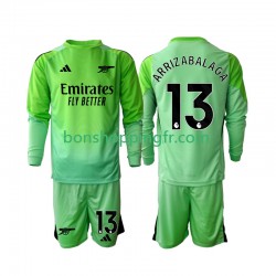 Maillot Extérieur Arsenal Gardien Kepa Arrizabalaga 13 2025-2026 Manches Longues Jeune Enfant(+shorts)