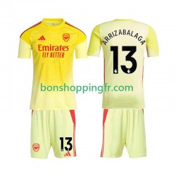 Maillot Domicile Arsenal Gardien Kepa Arrizabalaga 13 2025-2026 Manches Courtes Jeune Enfant(+shorts)