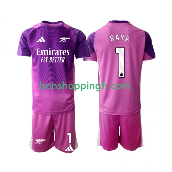 Maillot 3ème Arsenal Gardien Raya 1 2025-2026 Manches Courtes Jeune Enfant(+shorts)