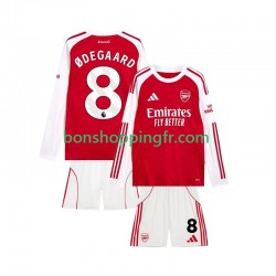 Maillot Domicile Arsenal Martin Odegaard 8 2025-2026 Manches Longues Jeune Enfant(+shorts)