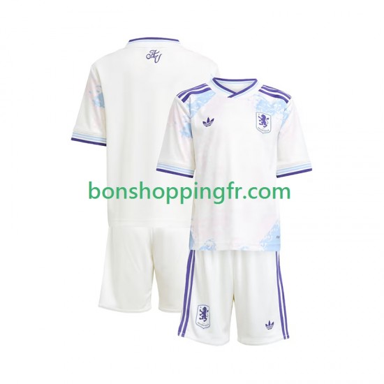 Maillot 3ème Aston Villa 2025-2026 Manches Courtes Jeune Enfant(+shorts)