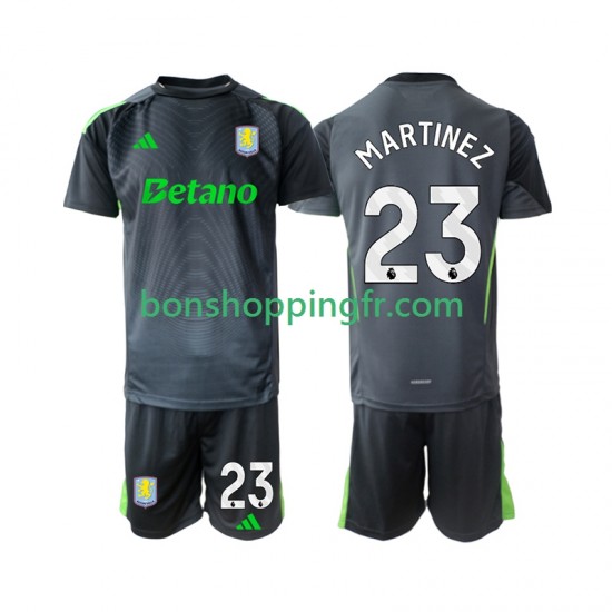 Maillot Domicile Aston Villa Gardien Emiliano Martinez 23 2025-2026 Manches Courtes Jeune Enfant(+shorts)