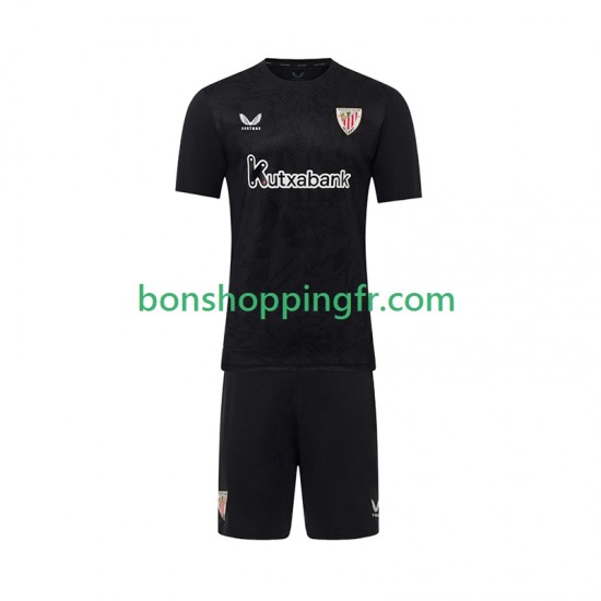 Maillot Domicile Athletic Bilbao Gardien 2025-2026 Manches Courtes Jeune Enfant(+shorts)