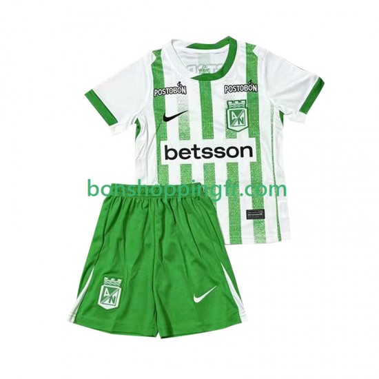 Maillot Domicile Atletico Nacional 2025 Manches Courtes Jeune Enfant(+shorts)