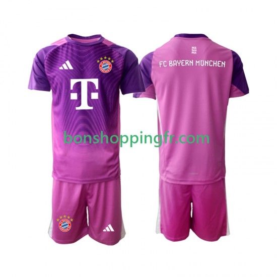Maillot 4ème Bayern Munich Gardien 2025-2026 Manches Courtes Jeune Enfant(+shorts)