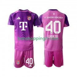 Maillot 4ème Bayern Munich Gardien Jonas Urbig 40 2025-2026 Manches Courtes Jeune Enfant(+shorts)