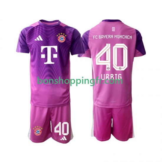 Maillot 4ème Bayern Munich Gardien Jonas Urbig 40 2025-2026 Manches Courtes Jeune Enfant(+shorts)