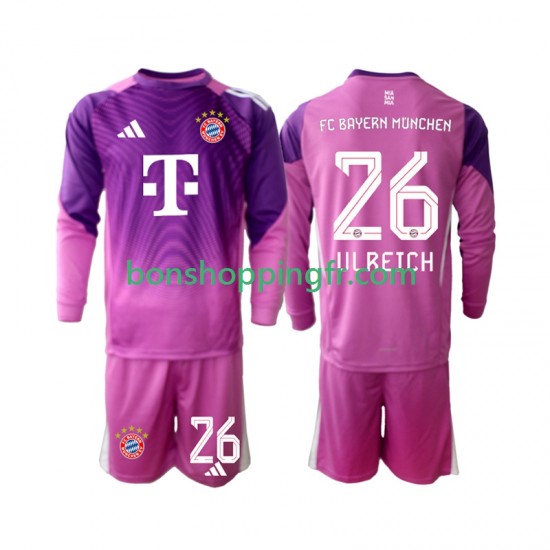 Maillot 4ème Bayern Munich Gardien Sven Ulreich 26 2025-2026 Manches Longues Jeune Enfant(+shorts)