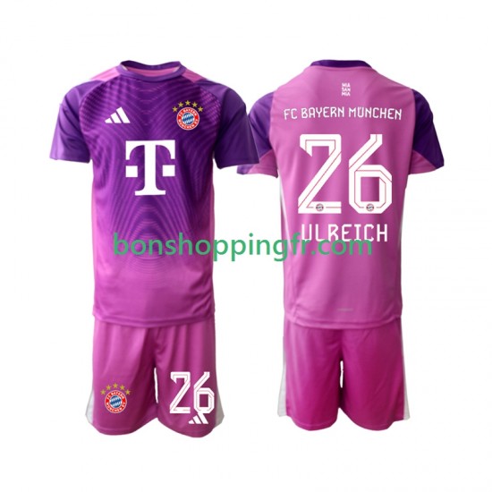 Maillot 4ème Bayern Munich Gardien Sven Ulreich 26 2025-2026 Manches Courtes Jeune Enfant(+shorts)