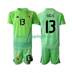 Maillot Domicile Belgique Gardien Matz Sels 13 2025 Manches Courtes Jeune Enfant(+shorts)