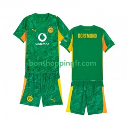 Maillot Domicile Borussia Dortmund Gardien 2025-2026 Manches Courtes Jeune Enfant(+shorts)