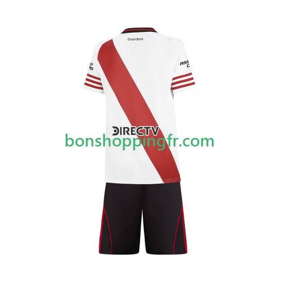 Maillot Domicile CA River Plate 2025-2026 Manches Courtes Jeune Enfant(+shorts)