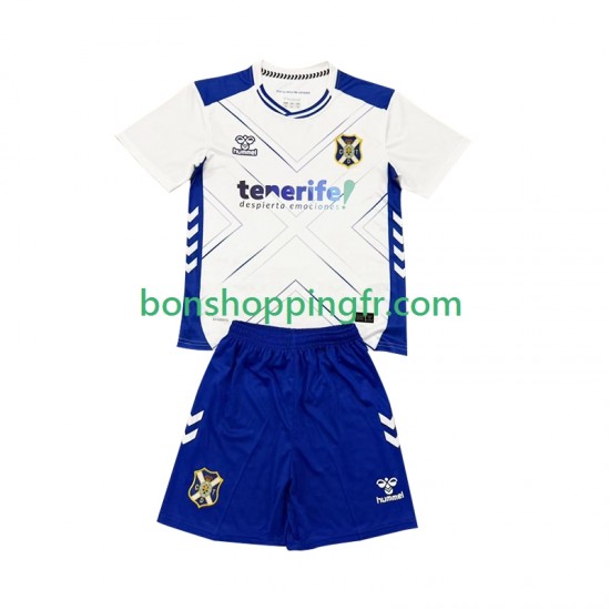Maillot Domicile CD Tenerife 2025-2026 Manches Courtes Jeune Enfant(+shorts)